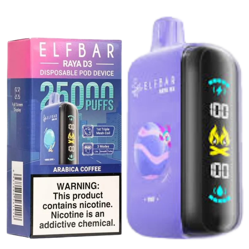 Buy Elfbar Raya D3 – 25,000 Puffs Online (All Flavours) | Express Delivery in Hyderabad
