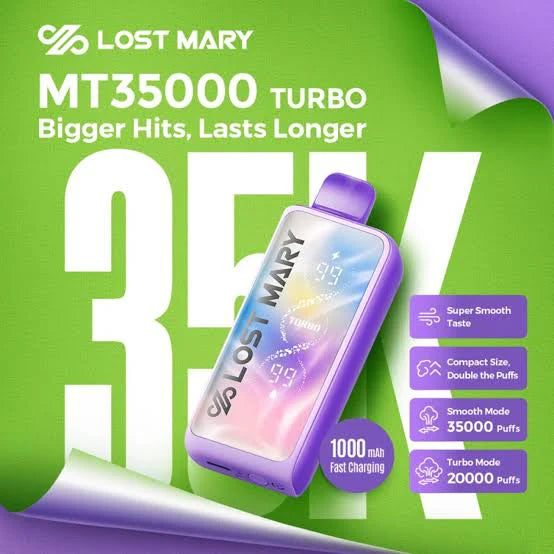 Buy Lost Mary MT 35,000 Turbo Puffs Online (All Flavors) | Express Delivery in Hyderabad