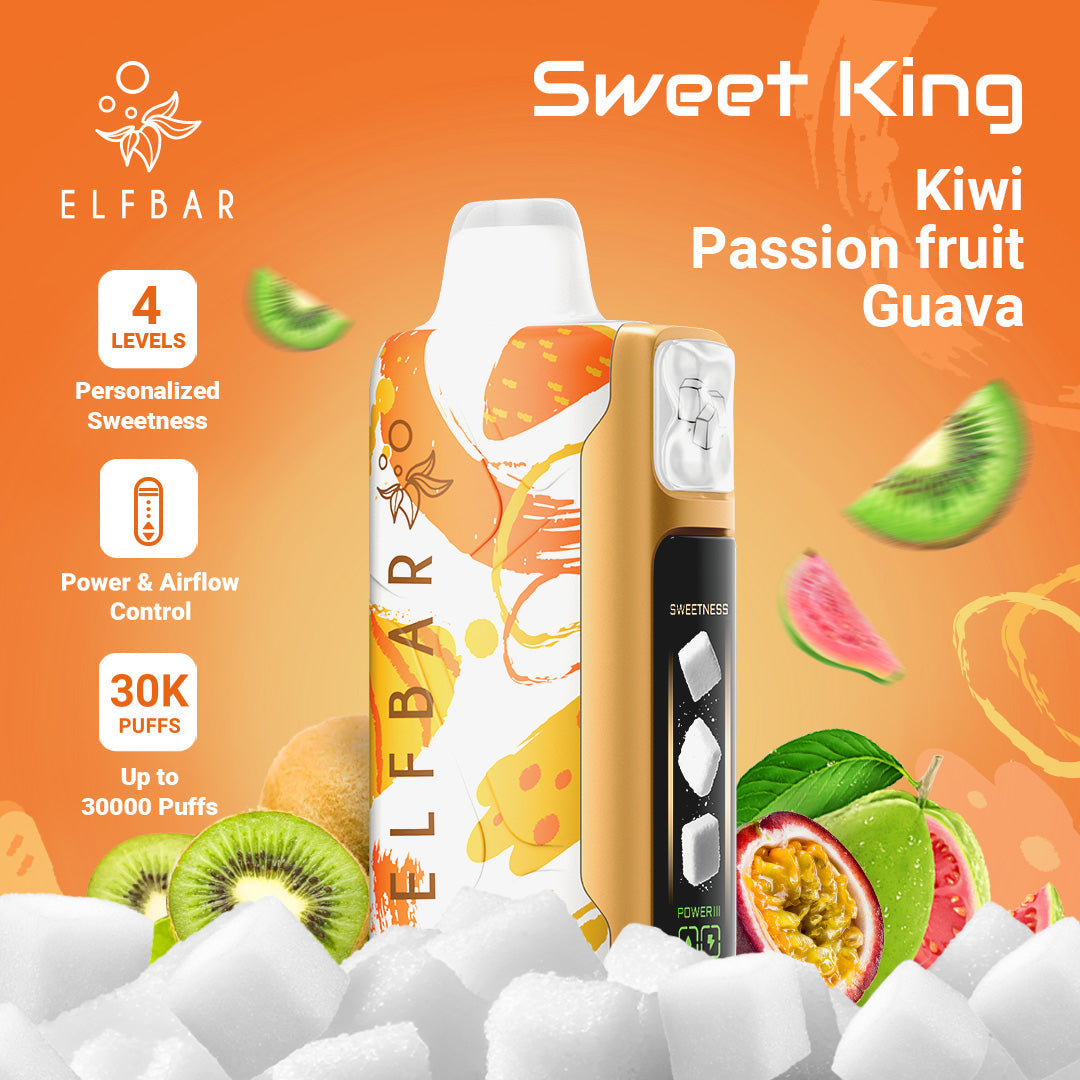 Buy ELFBAR Sweet King Kiwi Passion Fruit Guava Online | Express Delivery in Hyderabad