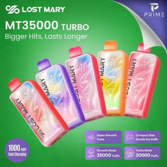 Buy Lost Mary MT 35,000 Turbo Puffs Online (All Flavors) | Express Delivery in Hyderabad
