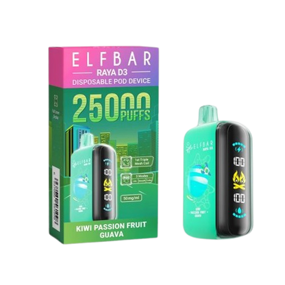 Buy Elfbar Raya D3 – 25,000 Puffs Online (All Flavours) | Express Delivery in Hyderabad