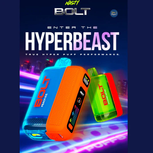 Buy Nasty Bolt 50,000 Puffs (Rechargeable Disposable) | Express Delivery in Hyderabad