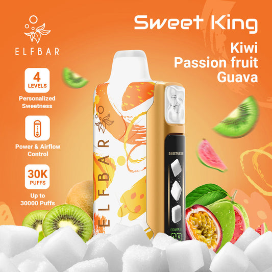 Buy ELFBAR Sweet King Kiwi Passion Fruit Guava Online | Express Delivery in Hyderabad