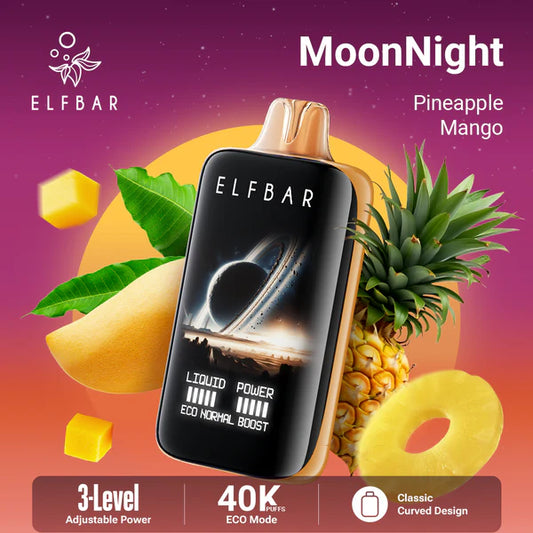 Buy ELFBAR MoonNight Pineapple Mango – 40,000 Puffs Online | Express Delivery in Hyderabad